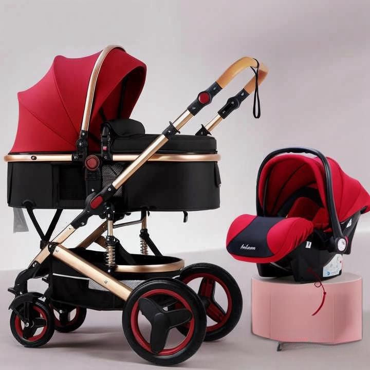 Side-by-Side Convertible Baby Stroller