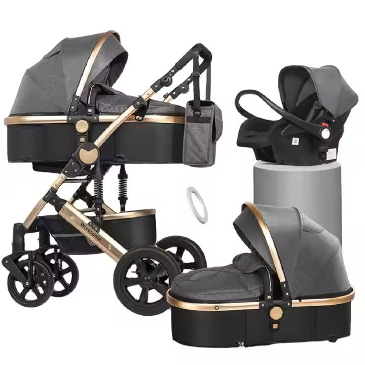 Side-by-Side Convertible Baby Stroller