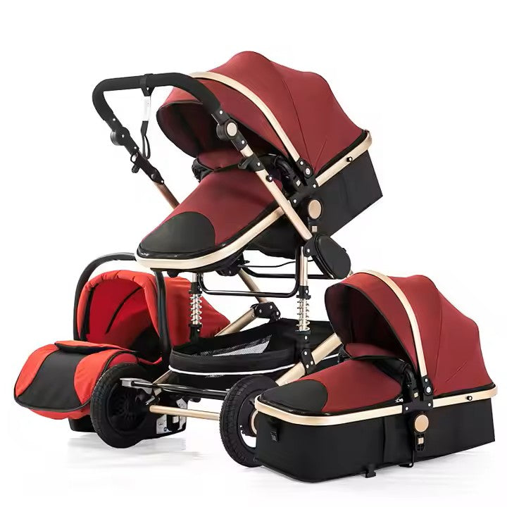 Side-by-Side Convertible Baby Stroller