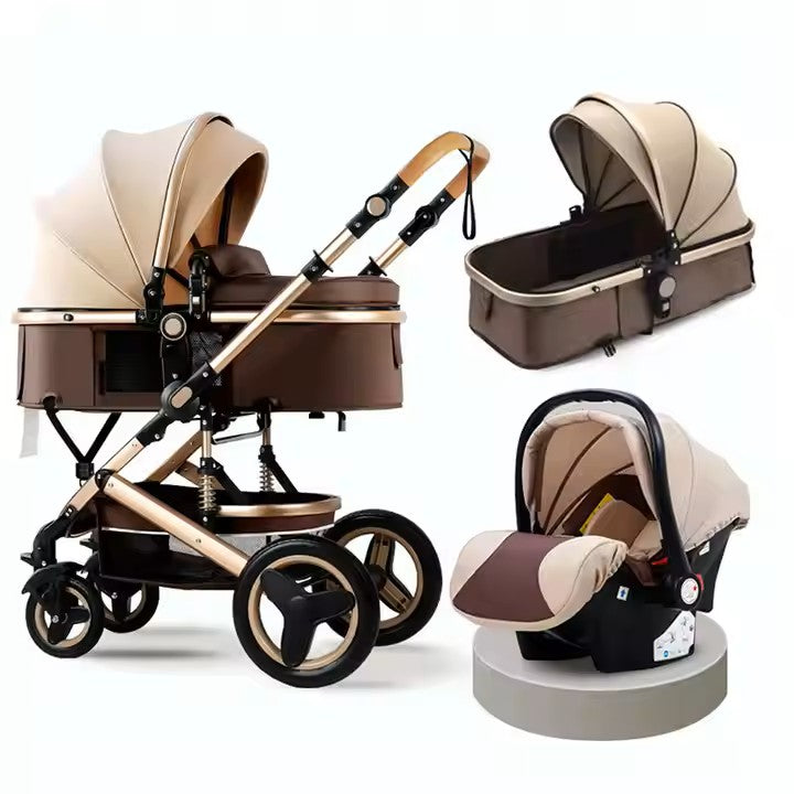 Side-by-Side Convertible Baby Stroller