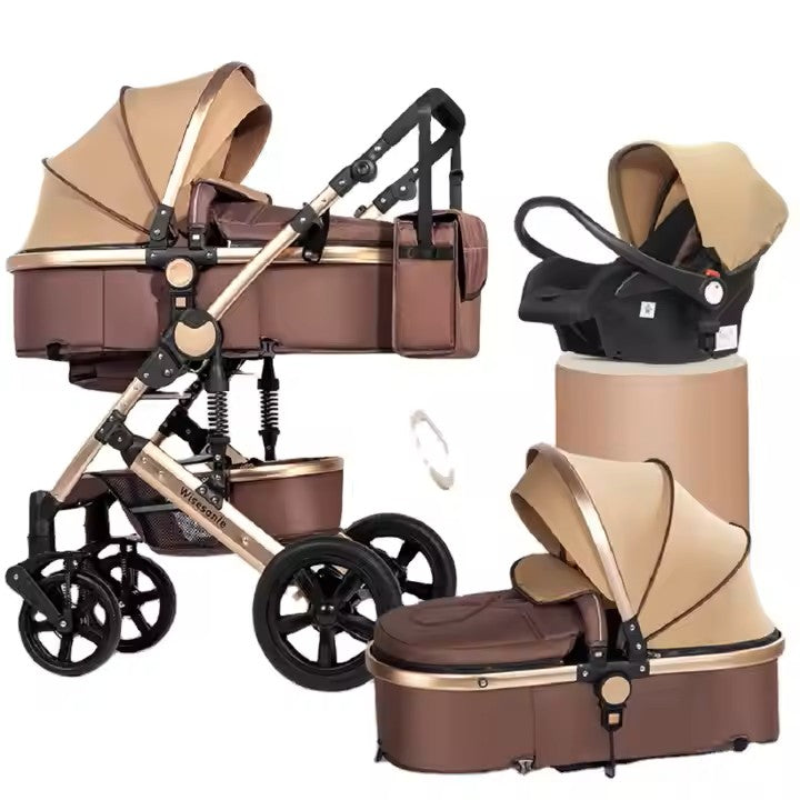 Side-by-Side Convertible Baby Stroller