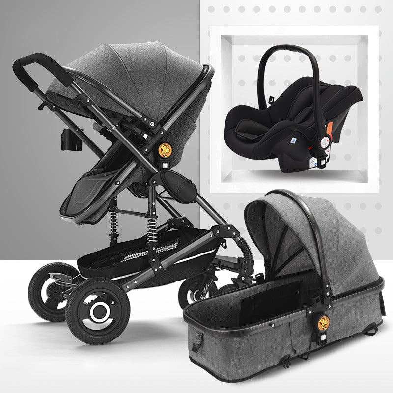 Side-by-Side Convertible Baby Stroller