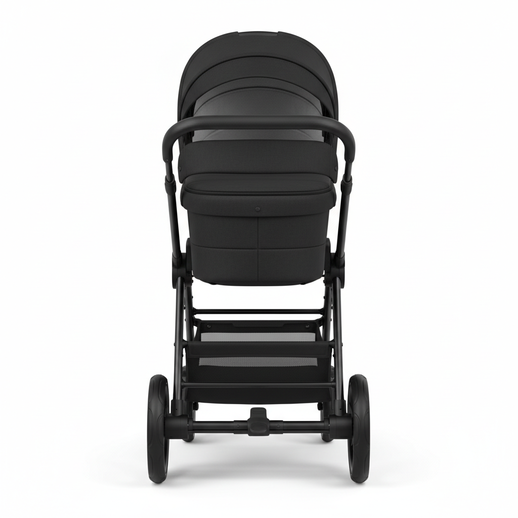 Lightweight Baby Pram – Adjustable Recline, Large Canopy & 5-Point Harness